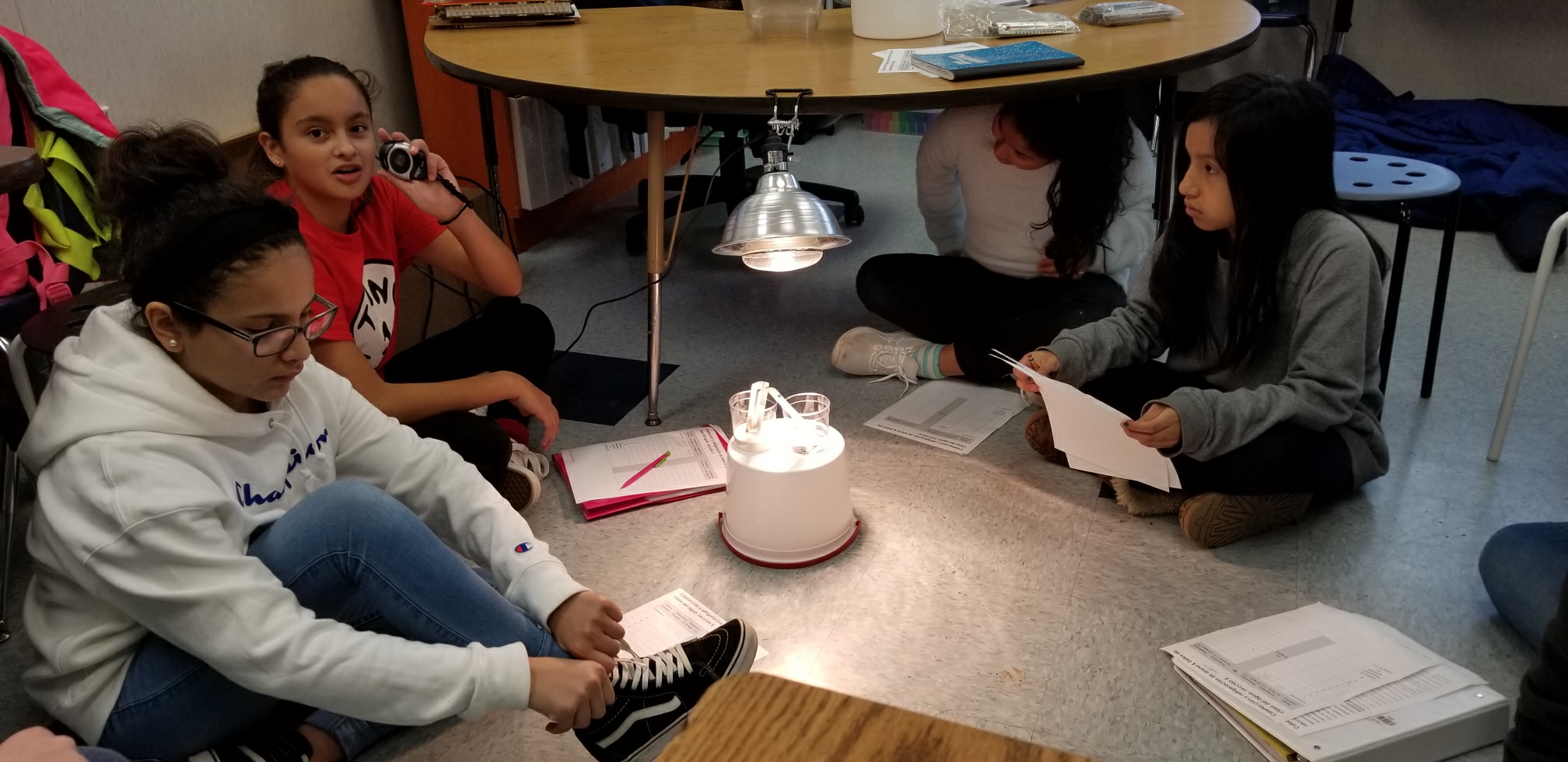 students conducting a science experiment